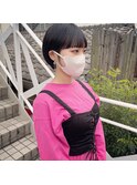 ワイドバングなショートスタイル！
