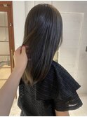 【松本咲花】ブリーチなしオリーブグレージュ
