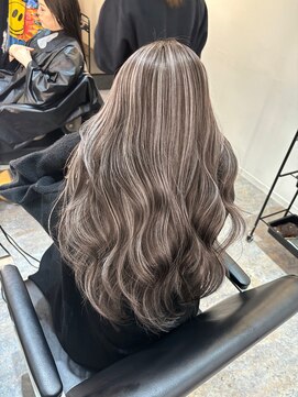 ブレンド 渋谷(BLend) 前髪アンブレラカラーこなれミディイメチェンウェーブパーマ