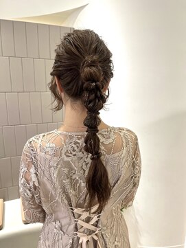 マッシュ 天王寺あべの(MASHU) hair set ☆ 編みおろしアレンジ