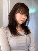 ハッシュカットレイヤーカット韓国レイヤー韓国ヘア/岸本 理希