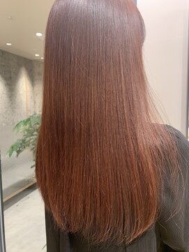 テラスアヴェダ 福岡パルコ店(Terrace AVEDA) さらさら艶髪ピンクブラウン