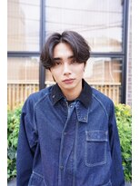 ニコ トウキョウ ロジック(nico TOKYO Logic)&nbsp;センターパートニュアンスパーマフェザーパーマ