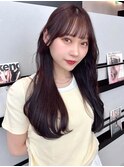 大人ガーリー*ロングヘア*レイヤーカット*顔周り*前髪カット