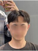 ショートセンターパート/コンマヘア/韓国メンズヘア