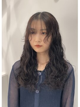 シアン 大須店(CYAN.) ロング×黒髪×ウェーブパーマ