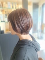 ローレン(LOREM)&nbsp;暗めカラーショートボブ×ツヤ髪9.16