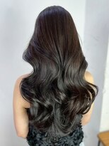 シオン(shion)&nbsp;おくれ毛暗めカラーグレージュ韓国ヘアロング_ba559441