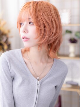 カバーヘア イヴ 戸頭店(COVER HAIR EVE) ハッシュカット全頭ブリーチくびれボブレイヤーa戸頭10代20代