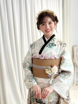 美容堂 ツインお団子ヘア