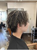 ツイストスパイラルパーマ/メッシュキャップ