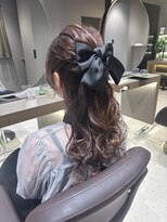 ショコラ アン 横須賀中央&nbsp;大人可愛いハーフアップ/リボンアレンジ