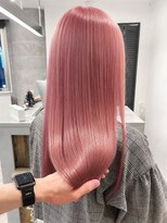 ルーブ トウキョウ(Loob. TOKYO) ハイトーンカラーミルクティーピンクベージュレイヤーカット韓国