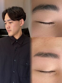 バトン(BATON)の写真/眉毛ワックスで『第一印象が変わる』プロの技術で骨格に合わせたデザインをご提案。清潔感溢れる顔立ちへ!