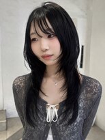 ゼスト パーク(ZEST PARK)&nbsp;ハッシュレイヤーシャギー顔まわりダークグレー　kanon