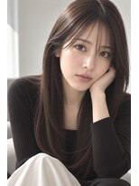 ダル 渋谷/表参道(DAL.)&nbsp;ミディアムレイヤーロングレイヤーダークブラウン韓国風