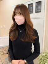 アトレ 梅田店(attrait)&nbsp;セミロングのベージュ×透明感を引き出すカット＆カラー