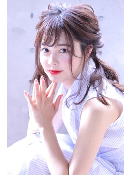 カシュカシュ(cache cache) cache cache★くるりんぱを使ったツインテールアレンジ