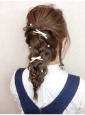 【ヘアセット】☆フィッシュボーンパーティースタイル☆
