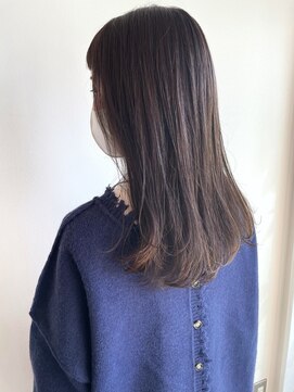 ツイギー 宮西店(TWiGGY) 透明感グレージュとナチュラルロング