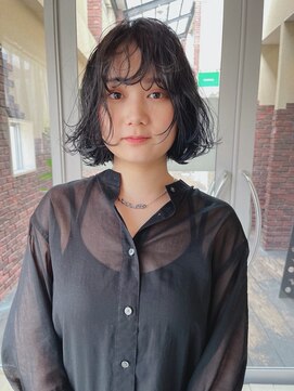 オーイット(ooit) ＊透明感暗髪カラー×ウェーブボブ＊