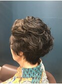 40代50代60代70代/グレイヘア/白髪染め/似合わせショート/カラー