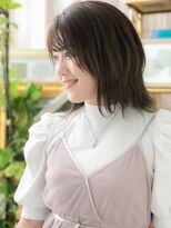 カバーヘア イヴ 戸頭店(COVER HAIR EVE)&nbsp;大人かわいい黒髪グレイアッシュウルフボブb川口20代30代40代