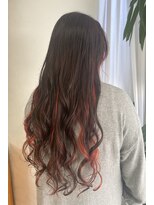 フレア 心 武庫之荘(flare)&nbsp;インナーカラー＊チェリーレッド