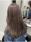 2249外国人風カラーシアーグレージュこなれヘアふんわりカール