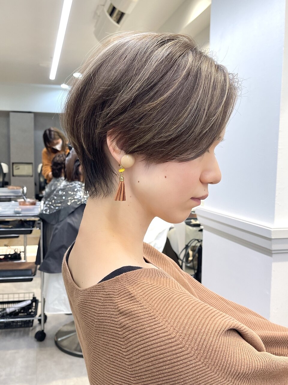 30代40代ショートハイライト/ハンサムショート/前髪なしショート 30代40代ショートハイライト/ハンサムショート/前髪なしショート