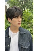 マッシュパーマ/ビジネスショート/メンズシンプル黒髪