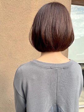 トップヘアー アヴェニュー 刈谷(TOPHAIR Avenue) 秋冬を感じるビターブラウンのボブ/グレーベージュ