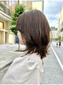 ◆ミディアムレイヤー/レイヤーカット/銀座/くびれヘア/ベージュ