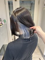 テトラ バイ ネオリーブ 横浜西口店(tetra by neolive)&nbsp;＊シルバーブルーインナーカラー＊[横浜/横浜駅]