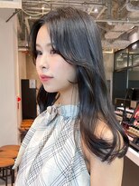 アイティー バイ アルバム 中野店(IT by ALBUM)&nbsp;グレージュカラーカーキベージュレイヤーロング_ba483251