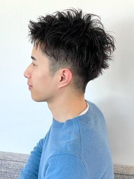 ラギッド 大野城店(RUGGED) 刈り上げツーブロック　束感ショート　ビジネススタイル