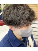 【Miyuki】前下がり刈り上げマッシュ×波巻きパーマ