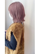 セイドット リー(Say. Ree)&nbsp;Say.韓国ボブピンクパープルブリーチくびれボブミディアム原宿