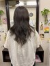 デジタルパーマ全体カラーカット、アミノトリートメント付き。