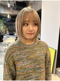 ナチュラルベージュ顔周りレイヤー