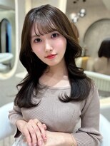 ロンド リリー 銀座(Lond Lily)&nbsp;◆ミディアムレイヤーカット/髪質改善/韓国/黒髪/小顔/前髪/銀座