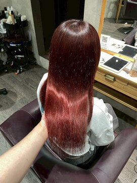 アフィナー(Afinar) 【横浜/横浜駅】カシスレッド/ブリーチなしダブルカラー