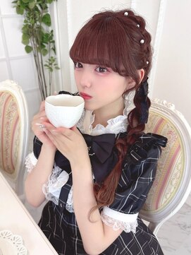 リルミー(Lilme) 石田萌依ちゃん*編み込みおさげヘア*まゆ