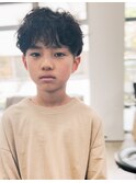 キッズパーマスペインカール2ブロックマッシュ