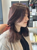 スーリール 東比恵店(Sourire)&nbsp;くびれヘア,ピンクパープルブラウン