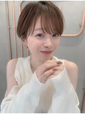 ミニウルフレイヤーカット顔周りカット前髪カットショート錦糸町