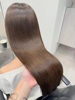 ハオ(hao)&nbsp;【hao渋谷】ココアベージュ×ラフストレート