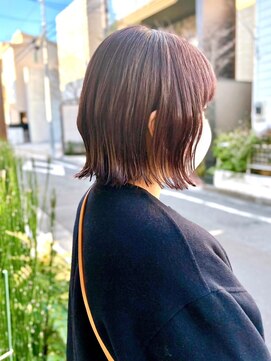 セイドット リー(Say. Ree) Say.ショートボブくびれショートレイヤーベビーピンクベージュ