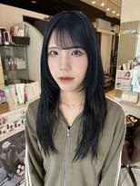 ゴッド ヘアーアンドメイク 高崎西口店(GOD Hair & Make)&nbsp;ハッシュカット ブルー×ブラックグラデーション