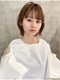 レイヤー ボブ 外はね 